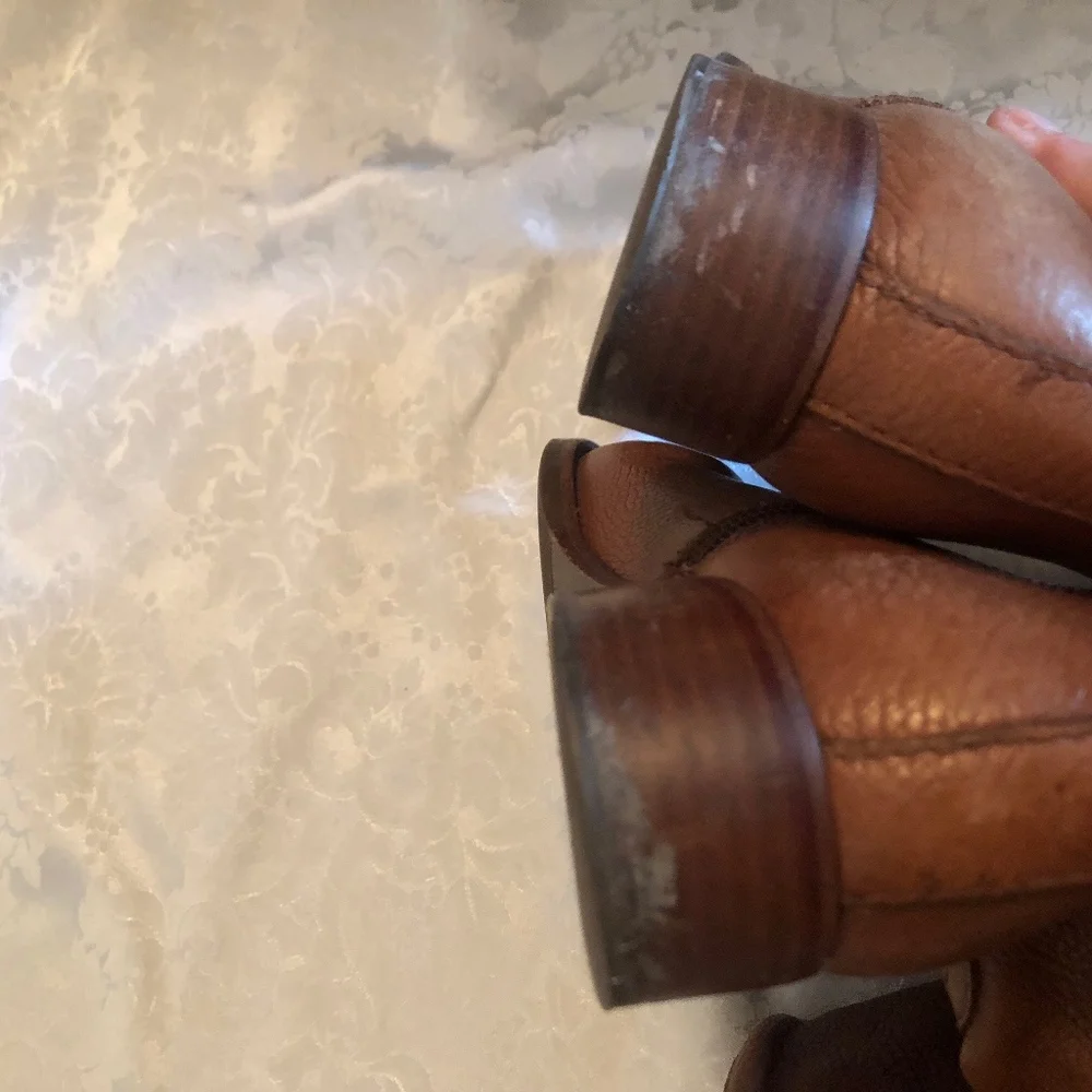 Tory Burch Brown Leather Winter Boots - Picture 7 of 8